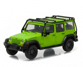 1:43 GreenLight Collectibles 2013 Jeep Wrangler Unlimited - Moab Edition Gecko Green with Roof Rack