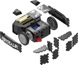Battlebots Remote Control Construct and Combat Kit - Black