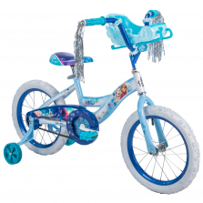 Girls 16 inch Huffy Disney Frozen Bike with Sleigh Carrier
