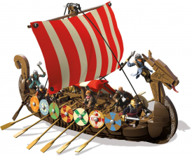 Mega Construx Probuilder Viking Longship Raid Building Set
