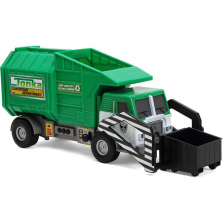 Tonka Mighty Motorized Vehicle Front Loader Garbage and Waste Department Truck - Green