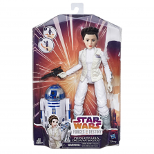 Star Wars Forces of Destiny Action Figures - Princess Leia Organa and R2-D2