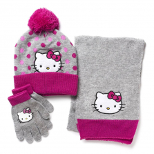 Hello Kitty Hat, Glove and Scarf Set - 3-piece