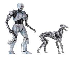 NECA Robocop vs The Terminator 7 inch Action Figures - EndoCop/Terminator Dog