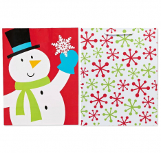 Fun Holiday Jumbo Gift Bags - 2 Count