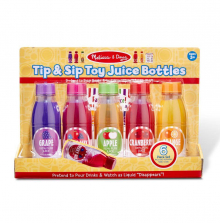 Melissa & Doug Tip and Sip Toy Juice Bottles Set