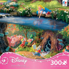 Thomas Kinkade Disney Princess Alice in Wonderland Jigsaw Puzzle - 300 Piece