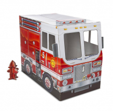 Melissa & Doug Fire Truck Indoor Corrugate Playhouse