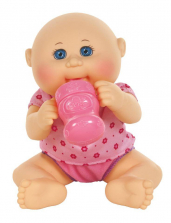 Cabbage Patch Kids Newborns Drink 'n Wet 11-inch Baby Doll - Pink Top with Flowers and Pink Diaper