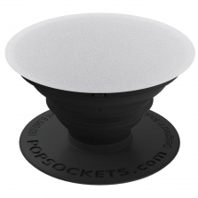 PopSockets Expandable Stand and Grip for Smartphones and Tablets - Silver