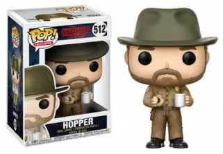 Funko POP! Television: Stranger Things 3.75 inch Vinyl Figure - Hopper with Donut