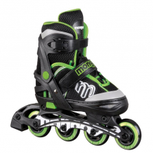 Mongoose Boys Black/Green Adjustable Inline Skate - Small