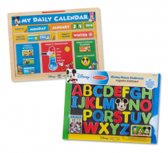 Melissa & Doug Disney Mickey Mouse Clubhouse Calendar and Chalkboard Magnetic Activity Set