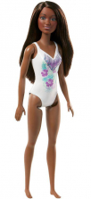 Barbie White Fringe Swimsuit Beach Fashion Doll