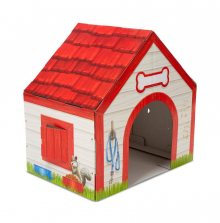 Melissa & Doug Doghouse Plush Pet Indoor Corrugate Playhouse
