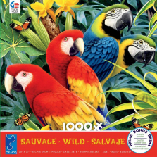 Ceaco Wild Majestic Macaws Puzzle - 1000-piece