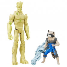 Marvel Guardians of the Galaxy Titan Hero Series 2 Pack 12 inch Action Figure - Rocket Raccoon and Groot