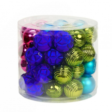 Fashion Bright Christmas Ornament Set - 48 Balls