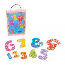 1-9 Number Wooden Jigsaw Puzzle - 45-piece