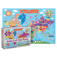 Our World Jumbo Floor Jigsaw Puzzle - 48-piece