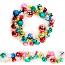Fashion Bright Wreath and Garland Set Christmas Decoration