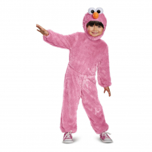 Girls Pink Sesame Street Elmo Comfy Fur Halloween Costume - Child Size 4/6X