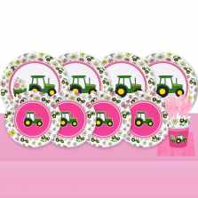 John Deere Pink Party Pack for 32 Guest