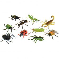 Plastic Animal 5-inch Insects Set - 10-piece