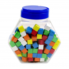 16 Millimeter Colors Blank Foam Dice Set - 200-piece