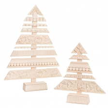 Wood White Christmas Trees