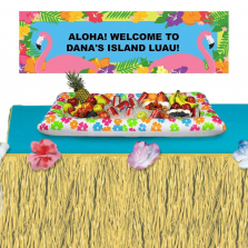 Summer Fun Banner, Cooler and Table Skirt Party Kit