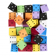 Foam Spot Dice 2-inch Bag - 36-piece