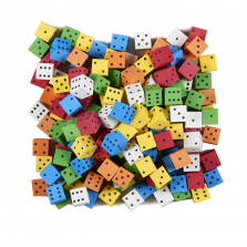 Color Spot Foam Dice Bag - 200-piece
