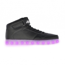 Neon Kyx High Top LED Light up Shoes - Black Adult Size M11