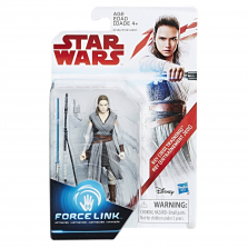 Star Wars Force Link 3.75 inch Action Figure - Rey (Jedi Training)