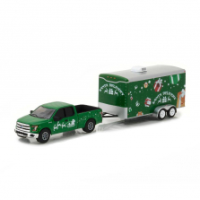 1:64 GreenLight Collectibles Hitch & Tow Exclusive 2016 Ford F-150 and Enclosed Car Trailer - TRU EXCLUSIVE!