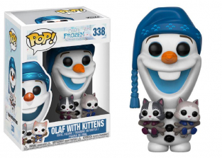 Funko POP! Disney: Olaf's Frozen Adventure 3.75 inch Action Figure - Olaf with Kittens