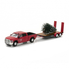 1:64 GreenLight Collectibles Hitch & Tow Exclusive 2017 Ram 2500 and Flatbed Trailer with Tree - TRU EXCLUSIVE!
