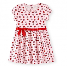 Koala Kids Heart Print Dress - Toddler