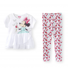 Disney Baby 2 Piece Minnie Mouse Drop Waist Top and Pant Set - Toddler