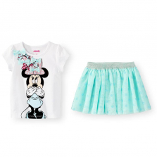 Disney Baby 2 Piece Minnie Mouse Top and Skirt Set