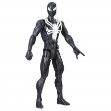 Marvel Spider-Man Titan Hero Series Web Warriors 12 inch Action Figure - Black Suit Spider-Man