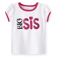 Koala Kids "Big Sis" Polka Dot Print Top