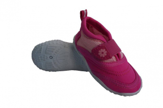 Koala Kids Hard Sole Pink Touch Closure Aqua Shoes