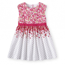 Koala Kids White/Pink Floral Print Sundress - Toddler