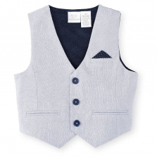 Koala Kids Gray Button Down Vest - Toddler