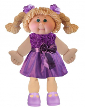 Cabbage Patch Kids Vintage Kid 16-inch Doll - Blonde with Purple Dress