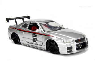 JDM Tuners 1:24 Scale Diecast Vehicle - 2002 Nissan Skyline GT-R (R34)