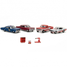 Ford Motorcraft Garage 1:64 Scale Diecast Vehciles Set - Multi Car Diorama