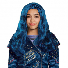 Girls Disney's Descendants 2 Blue Evie Wig Halloween Accessory - Child One Size